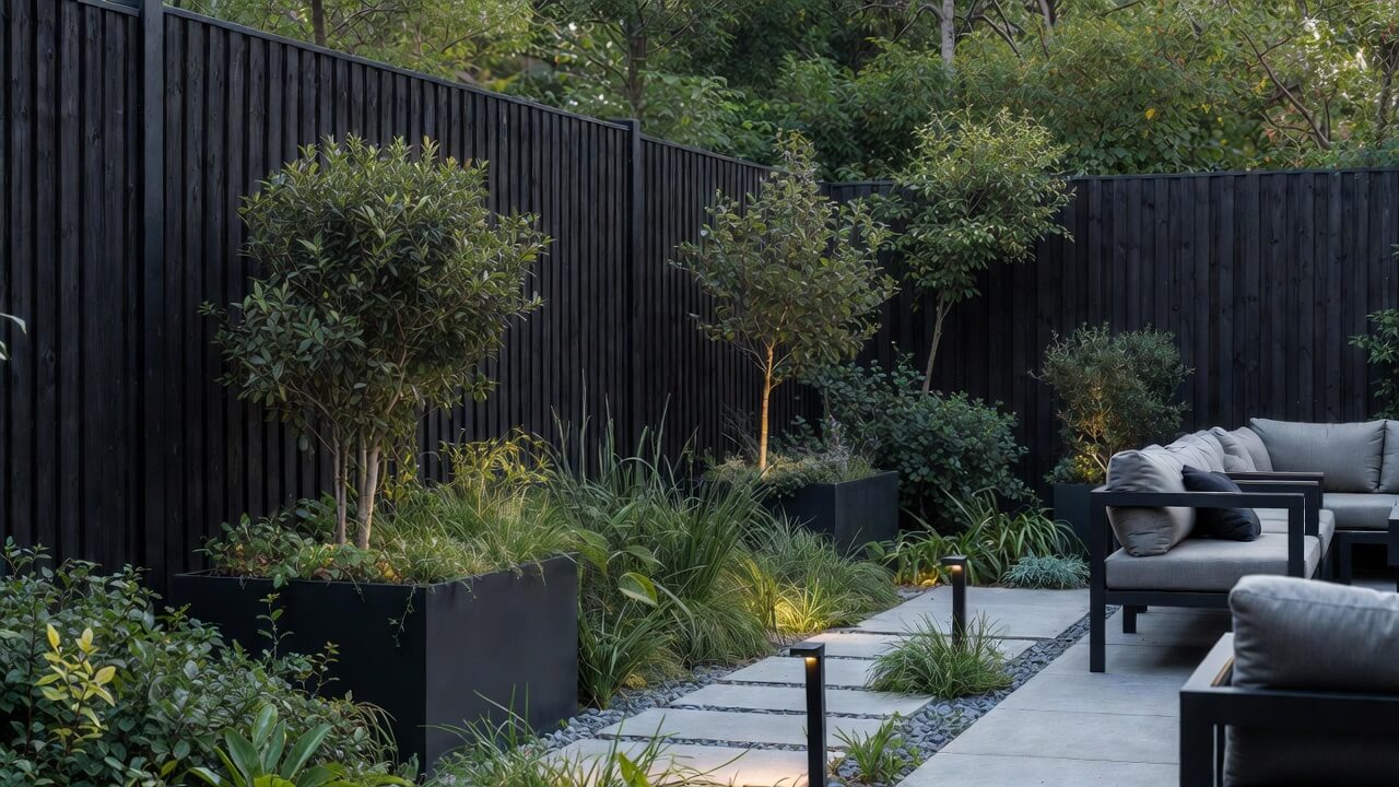 Tuinen krijgen steeds meer donkere accenten